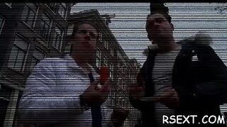 Горячую проститутку с маленькими сиськами жестко трахают в обрезанную киску - порно видео